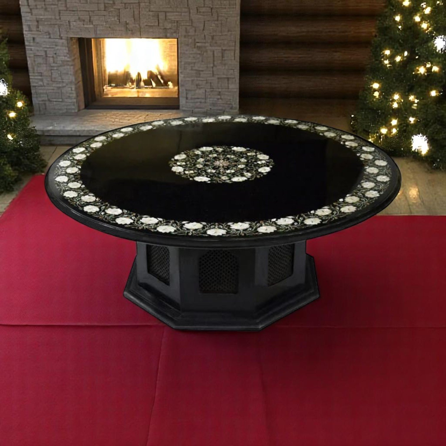 Decorative Black Marble Centre Table