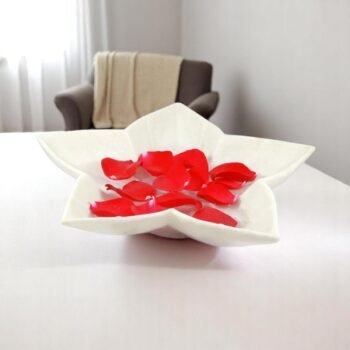 decorative marble bowl designed shape