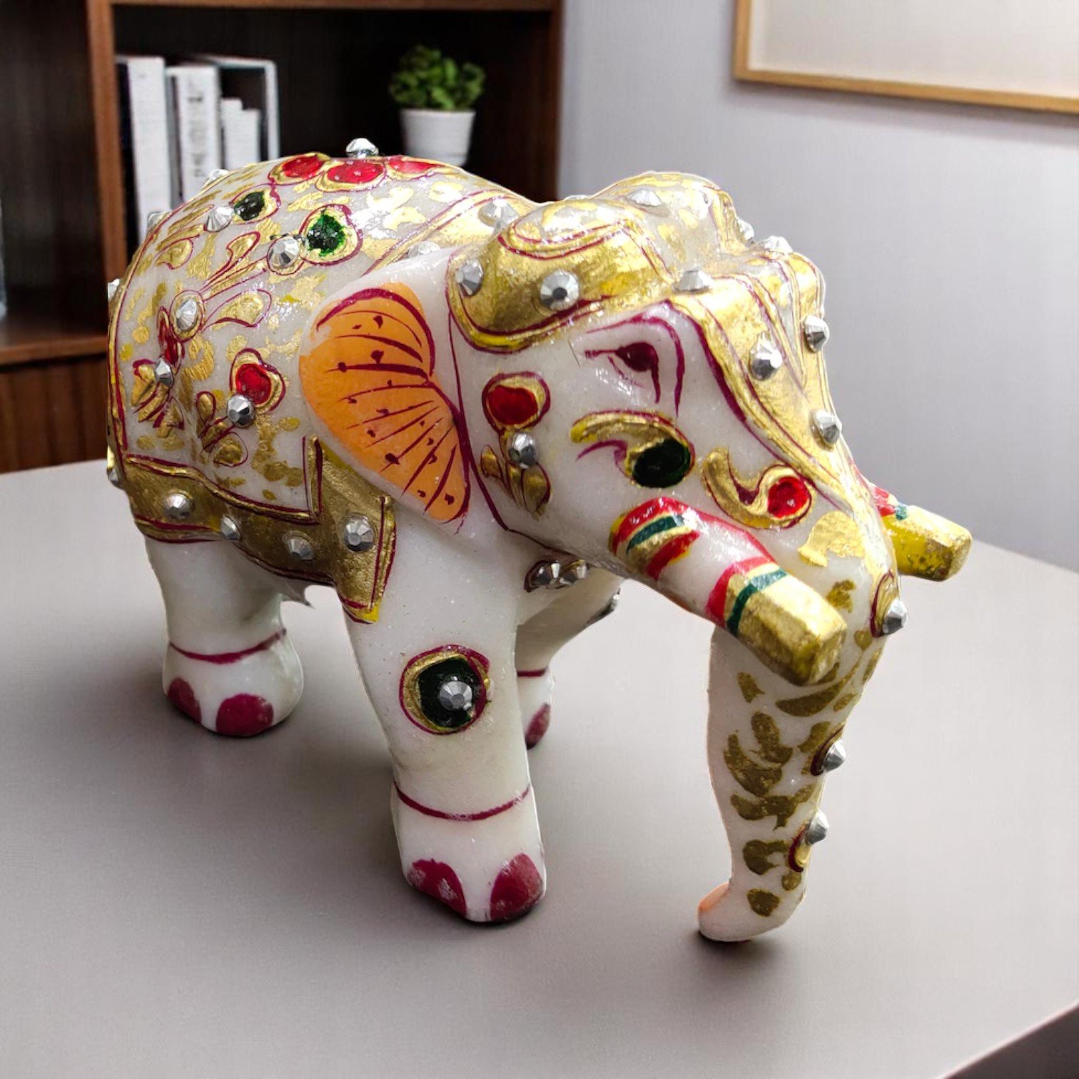 Decorative Elephant Sculpture, Handcrafted
