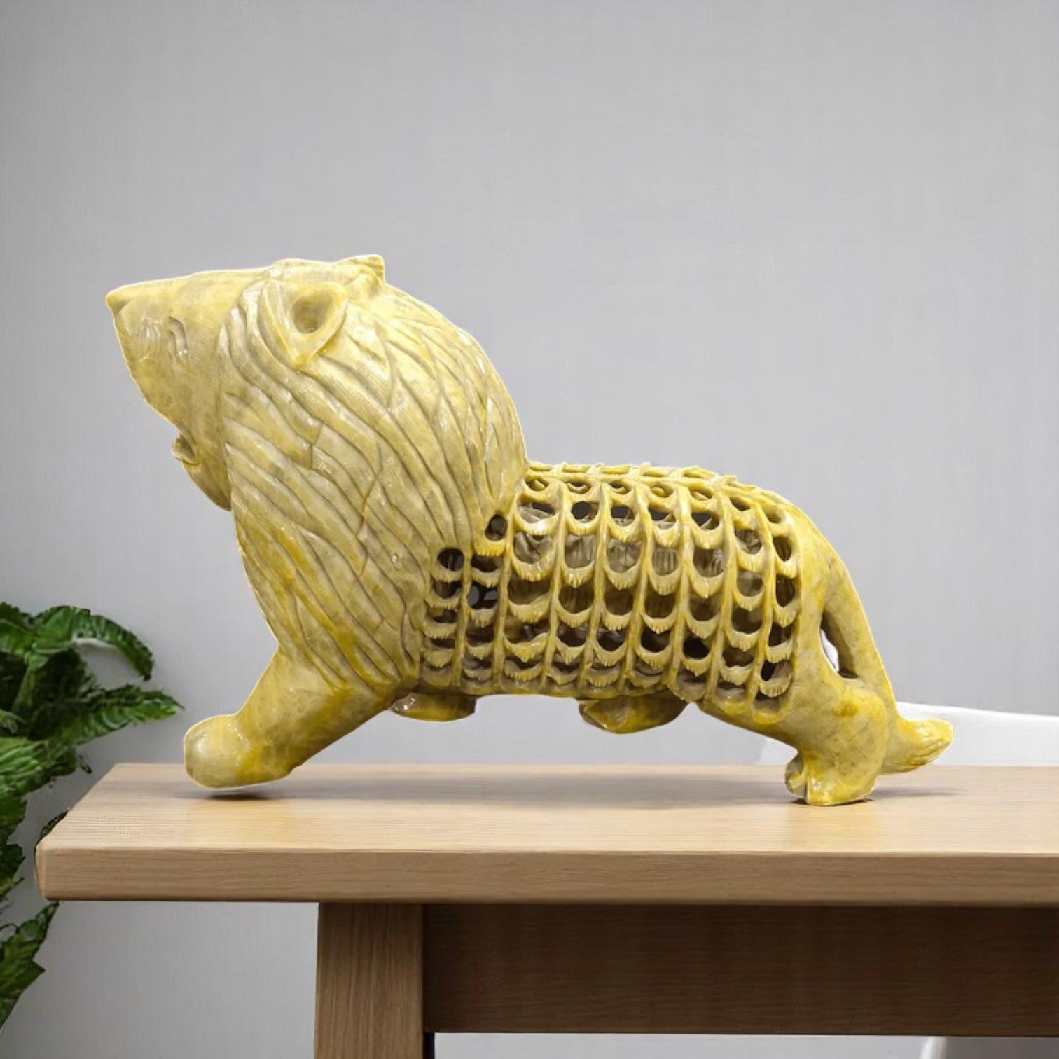 Decorative Soapstone (gaurara) Lion