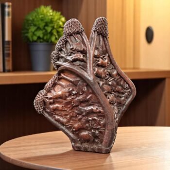 Carved Wooden Wildlife Sculpture