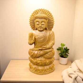 Carved Seated Buddha Statue