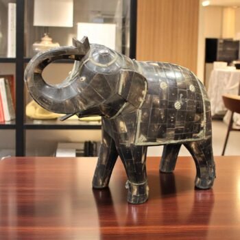 Decorative Elephant Sculpture Panelled Design
